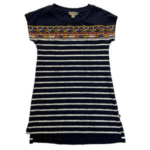 Lucky Brand Dress Girls/Blue stripe/ Southwestern-inspired/Size 4-5 casual/play